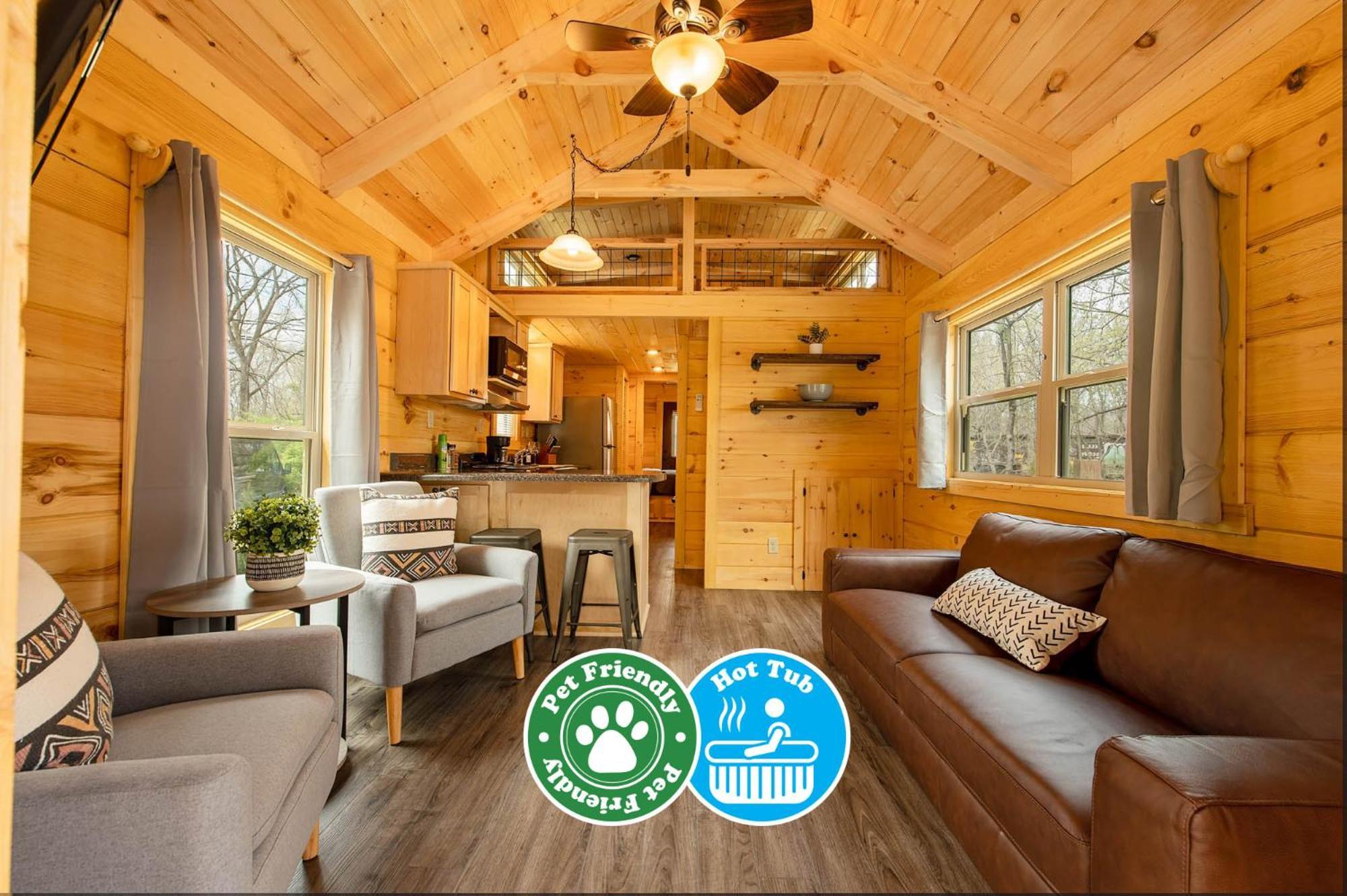 שאטאנוגה Meg Cabin Tiny Rustic Comfort On Lookout Mtn מראה חיצוני תמונה
